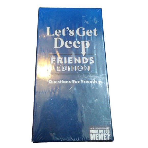 Let's Get Deep Friends Edition What Do You Meme? 400 Party Questions Cards 17+ - Picture 1 of 7